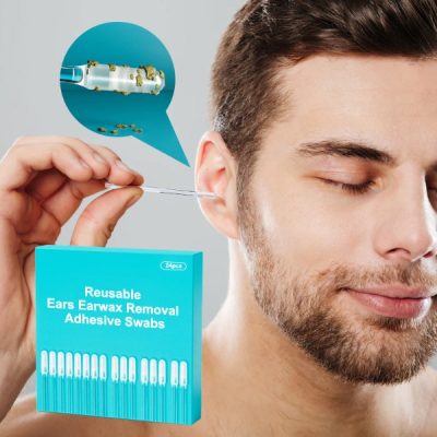Cotonetes reutilizáveis com ponta de silicone, conjunto de 24 | EARWAB